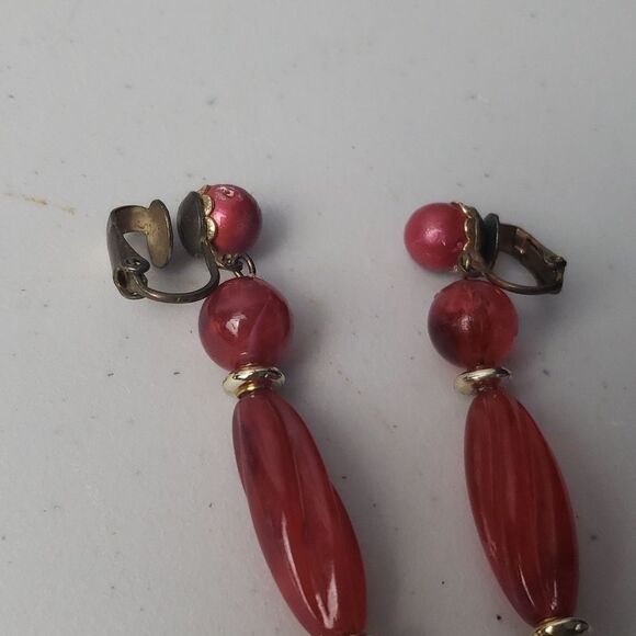 Vintage 80s Earrings  - Picture 2 of 5